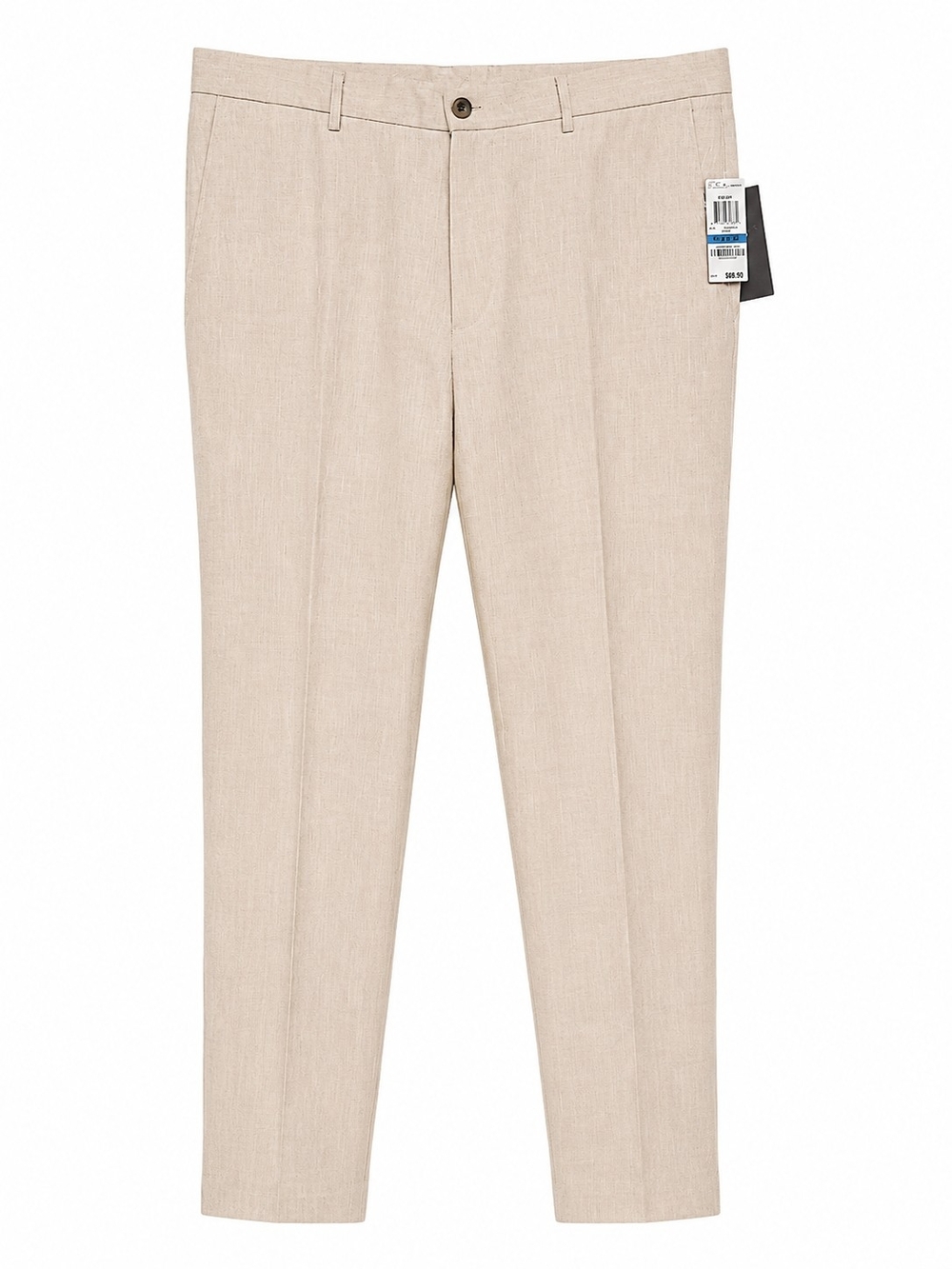 NWT Tasso Elba Men's Dress Pants in Beige. 100% Linen